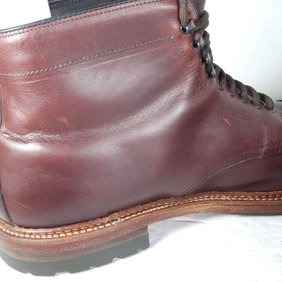 Alden Men's US 11,5B/D Brown Chromexel Leather LaceUp Cap Toe Ankle Jumper Boots - Picture 16 of 16